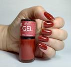 Esmalte Efeito Gel Areia Vermelha Bella Brazil 9ml Brilho e Longa Duração