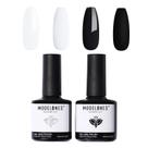 Esmalte em Gel Modelones Branco e Preto 15 mL Soak Off LED
