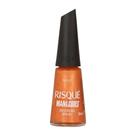 Esmalte Laranja Risqué ManiCores Credita no Brilho Metálico 8ml