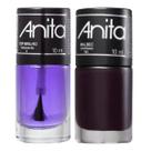 Esmalte Malbec + Top Brilho 10ml Anita
