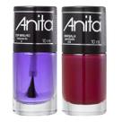 Esmalte Marsala + Top Brilho 10ml Anita