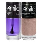 Esmalte Pó de Pirlimpimpim Glitter + Top Brilho 10ml Anita