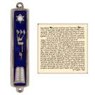 Esmalte prateado Mezuzah TALISMAN4U Ten Mandments 9cm