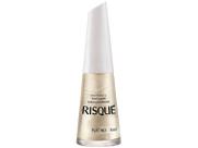 Esmalte Risqué Brancos Platino Cintilante - Hipoalergênico 8ml
