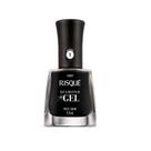 Esmalte Risque Diamond Gel Preto Caviar 9,5ml - Brilho e Durabilidade