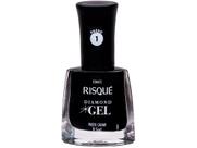 Esmalte Risqué Diamond Gel Preto Caviar - Cremoso Hipoalergênico 9,5ml