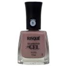 Esmalte Risqué Diamond Gel Sal Rosa 9,5ml Hipoalergênico
