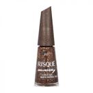 Esmalte Risqué e Chilli Beans A Onça que Habita em Mim 8ml Marrom Glitter Hipoalergênico
