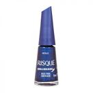 Esmalte Risqué e Chilli Beans Asas para Liberdade Azul Metálico 8ml Hipoalergênico