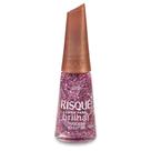 Esmalte Risqué Livre Para Brilhar Cravejada No Glitter 8ml