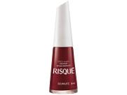 Esmalte Risqué Vermelho Cremoso Escarlate 8ml
