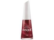 Esmalte Risqué Vermelho Metálico Rubi 8ml
