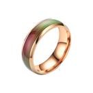 Esmalte sensível à temperatura elegante Luz de anel de mudança de cor de sete cores