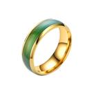 Esmalte sensível à temperatura elegante Luz de anel de mudança de cor de sete cores