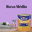 Esmalte Sintético Base Água Coral Coralit Brilhante 800ml Cor Roxa p/Madeiras e Metais e Pintura em Artesanato de MDF Esmalte Sintético Base Água Coral Coralit Brilhante 800ml Cor Roxa p/Madeiras e Metais e Pintura em Artesanato de MDF