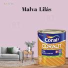 Esmalte Sintético Base Água Coral Coralit Brilhante 800ml Cor Roxa p/Madeiras e Metais e Pintura em Artesanato de MDF