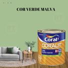 Esmalte Sintético Base Água Coral Coralit Brilhante Verde 800ml Esmalte Sintético Base Água Coral Coralit Brilhante Verde 800ml