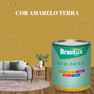 Esmalte Sintético Brasilux Base Água Ecologico Cor Amarelo 800ML Brilhante