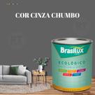 Esmalte Sintético Brasilux Base Água Ecologico Cor Cinza 800ML Brilhante Esmalte Sintético Brasilux Base Água Ecologico Cor Cinza 800ML Brilhante