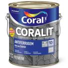 Esmalte Sintético Fundo e Acabamento Ferrolack Coralit Antiferrugem 3,6 Litros Preto - 5203032 - CORAL