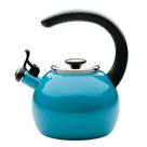 Esmalte Teakettle Circulon em aço Whistling 2L Turquesa Esmalte Teakettle Circulon em aço Whistling 2L Turquesa