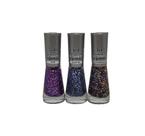 Esmalte Top Beauty Coleção Ultimate Glitter 03 unid Esmalte Top Beauty Coleção Ultimate Glitter 03 unid