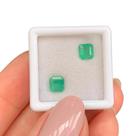 Esmeralda Asscher Baguete Par 1,36ct