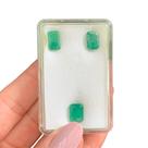 Esmeralda Baguete Retangular SET 6,11ct