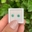 Esmeralda Brilhante ø4,2mm Par 0,58ct