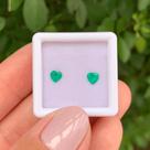 Esmeralda Coração Par 0,45ct (2)