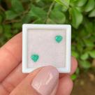 Esmeralda Coração Par 0,50ct (1)