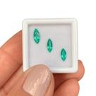 Esmeralda Navete SET 0,76ct
