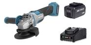 Esmerilhadeira 18v brushless 125 mm a bateria com carregador completa wesco ws2890k