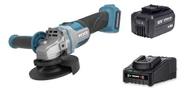 Esmerilhadeira 18v brushless 125 mm a bateria com carregador completa wesco ws2890k