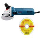 Esmerilhadeira 4.1/2" 127V GWS700 + 10 disc corte 1mm norton