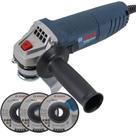 Esmerilhadeira 4.1/2'' GWS 850 220V com 3 Discos 06013775E8 BOSCH e