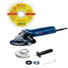 Esmerilhadeira 5" 127V GWS 9-125 + 10 disc corte 1mm norton