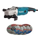 Esmerilhadeira 7" GA7020P 220V 2.200W com 5 Discos - Makita