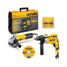 Esmerilhadeira 750w E Furadeira 710w 220v Acessórios Vonder