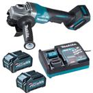 Esmerilhadeira Ang 4-1/2" 40v XGT GA012 2x 4.0Ah Makita 110v