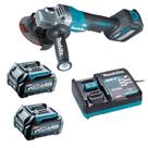 Esmerilhadeira Ang 4-1/2" 40v XGT GA031 2x 2.5Ah Makita 220v