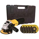 Esmerilhadeira Angular 4-1/2 Pol. 127v 710W com 5 Disco de Corte e Maleta STGS7115KD - Stanley Esmerilhadeira Angular 4-1/2 Pol. 127v 710W com 5 Disco de Corte e Maleta STGS7115KD - Stanley