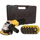 Esmerilhadeira Angular 4-1/2 Pol. 220V 710W Com 5 Disco De Corte E Maleta Stgs7115Kd - Stanley