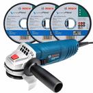 Esmerilhadeira Angular 4.1/2 POL 850W GWS850 com 3 Discos 4.1/2 POL BOSCH