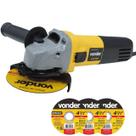 Esmerilhadeira Angular Vonder 4.1/2" 650w EAV650 220v C/ 3 Discos