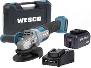 Esmerilhadeira Bateria 4ah 18v Carreg Maleta Wesco WS2890K