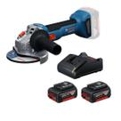 Esmerilhadeira bosch gws 18v-8 com 2 baterias 4ah