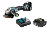 Esmerilhadeira Dga504 + 2 Baterias 5 Ah + Carregador Makita