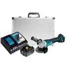 Esmerilhadeira dga504 Bateria 5ah carregador e maleta
