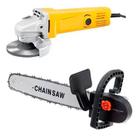 Esmerilhadeira/Lixadeira 600w + Adaptador/Serrra de corte - Combo Serra + Lixadeira